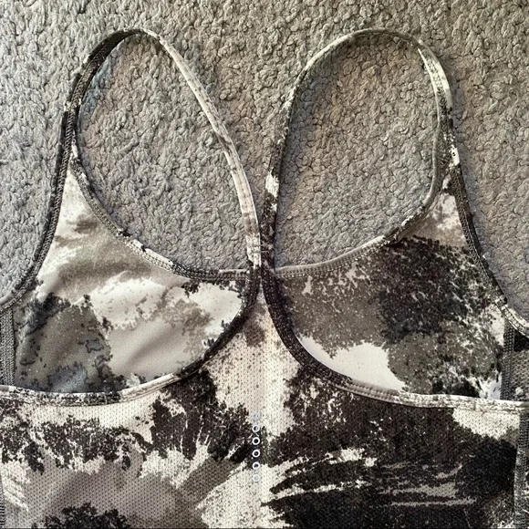 Nike Dri-Fit White Black Gray Racerback Tank Medium - Picture 5 of 5